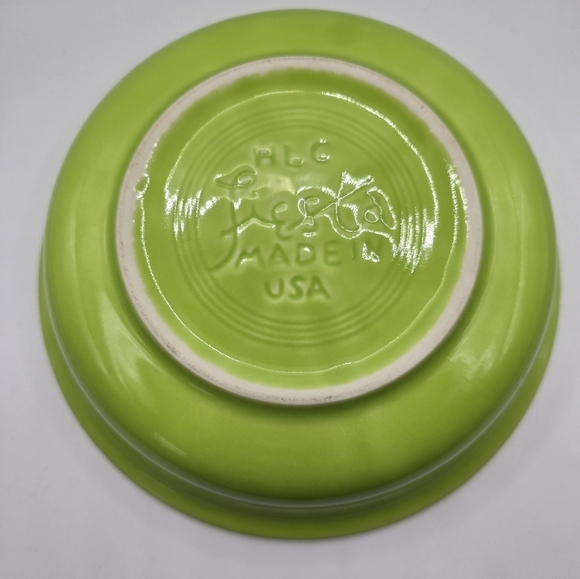VINTAGE FIESTAWARE Lime 7 inch BOWLS BY HOMER LAUGHLIN MADE IN USA - Picture 3 of 3